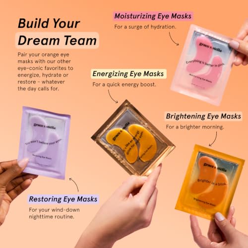 grace & stella New Brightening Eye Patches for Dark Circles (24 - Product Imagery