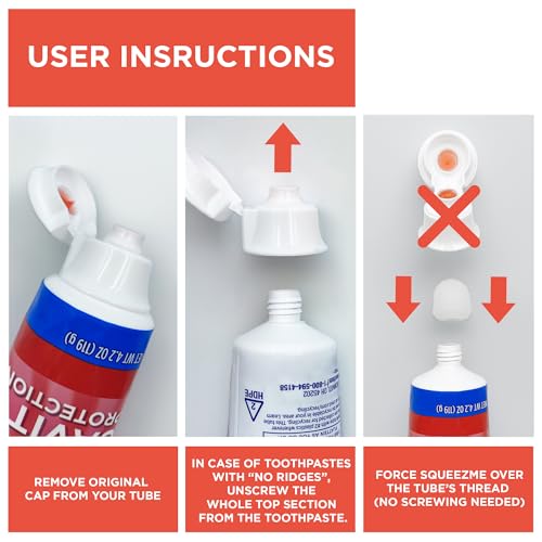 Chrome Cherry SqueezMe Silicone Self-Closing Toothpaste Caps, - Product Imagery