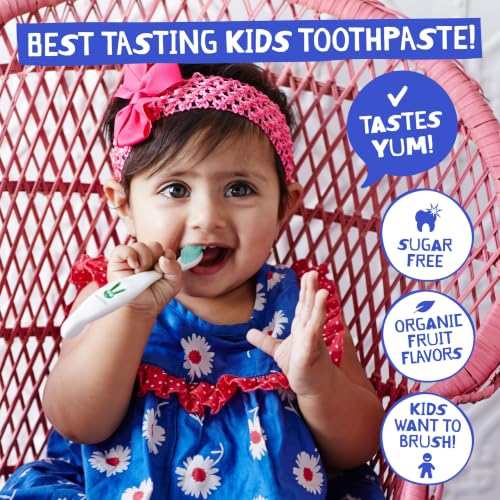 Jack N Jill Natural Toothpaste, Strawberry & Blueberry, 1.76 oz - Product Imagery