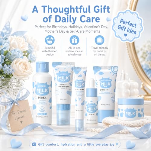 Milk Skincare Set For Women & Girls, Hydrating Milk Skin Care - Product Imagery