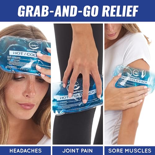 7 Piece Reusable Ice Packs for Injuries, Gel Ice Packs for Cold - Product Imagery