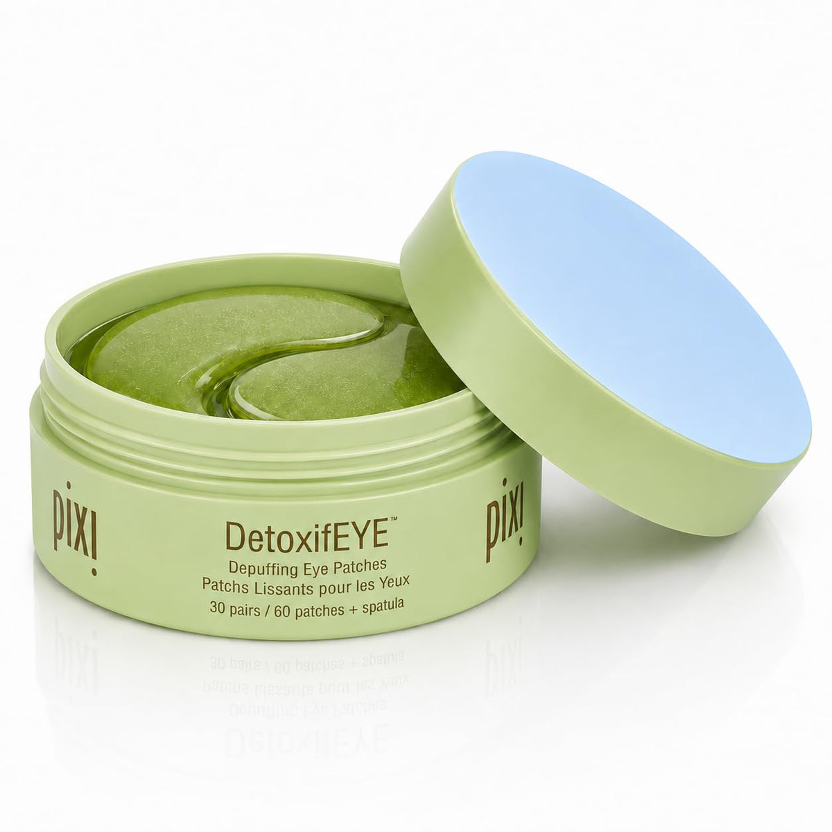 Pixi DetoxifEYE Depuffing Hydrogel Eye Patches with Cucumber, Hyaluronic Acid & Caffeine for Puffy Eyes and Dark Circles
