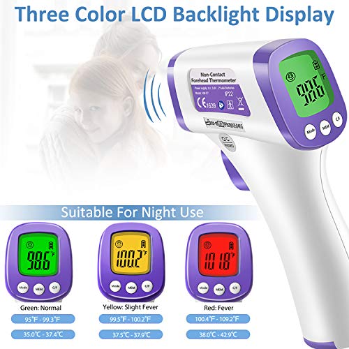 eZthings Heavy Duty Thermometer Infrared Forehead High Caliber - Product Imagery