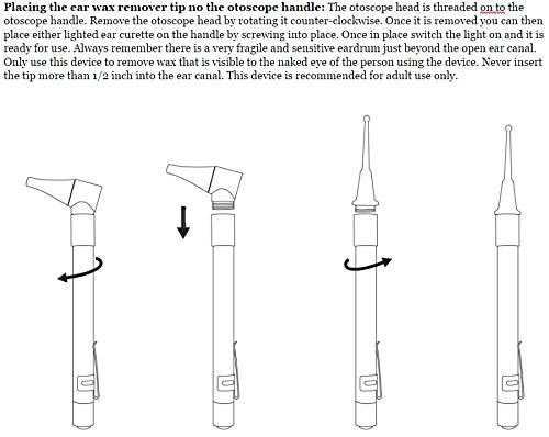 Third Generation Dr Mom Slimline Stainless LED Pocket Otoscope - Product Imagery