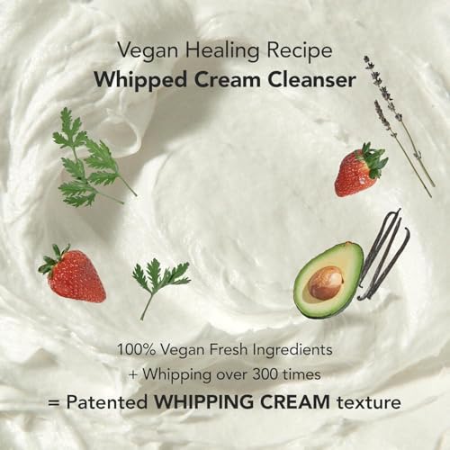 WHIPPED Cream Facial Cleanser- Fig + Shea Butter Face Wash - For - Product Imagery