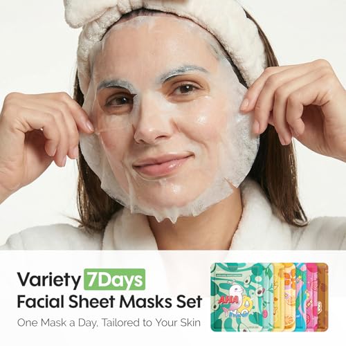 ZealSea Face Mask Skincare Facial Sheet Mask Spa Gifts for Kids - Product Imagery