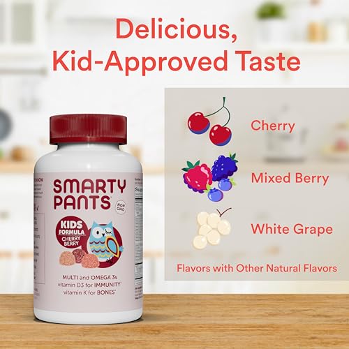 SmartyPants Kids Multivitamin Gummies: Omega 3 Fish Oil - Product Imagery