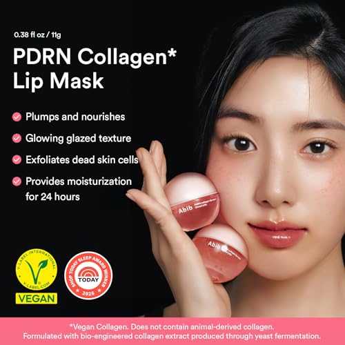 Abib PDRN Vegan Collagen Lip Mask Glazed Jelly 0.38 fl oz | - Product Imagery