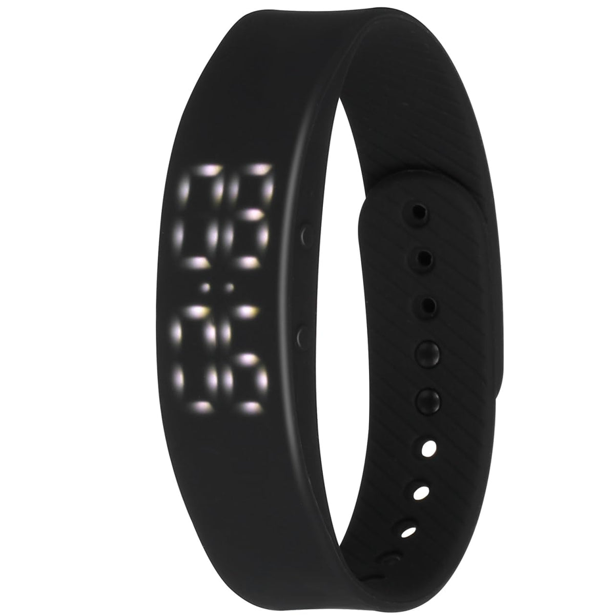 Mikikit Bracelet Led Digital Wristband with Step Counter Distance and Calorie Water-Resistant Adjustable Strap for Exerc
