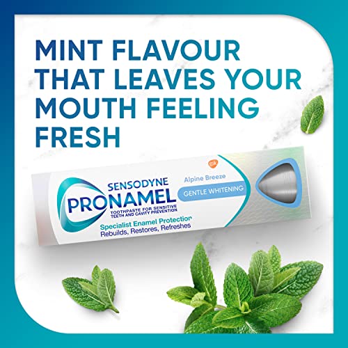 Sensodyne Pronamel Gentle Whitening Enamel Toothpaste, 0.8 Ounces - Product Imagery