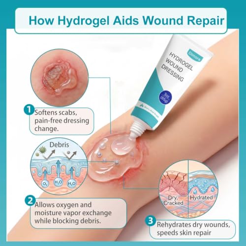Dimora 2 Packs 6oz Hydrogel First Aid Ointment, Burn Injury - Product Imagery