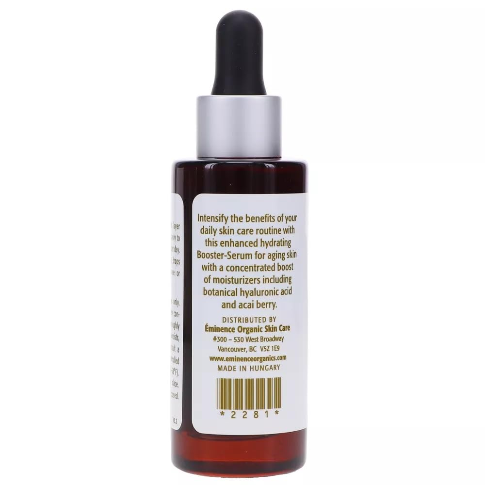 Eminence Firm Skin Acai Booster Serum in a 1 oz bottle, unisex skincare serum with acai extract for firm, glowing skin.