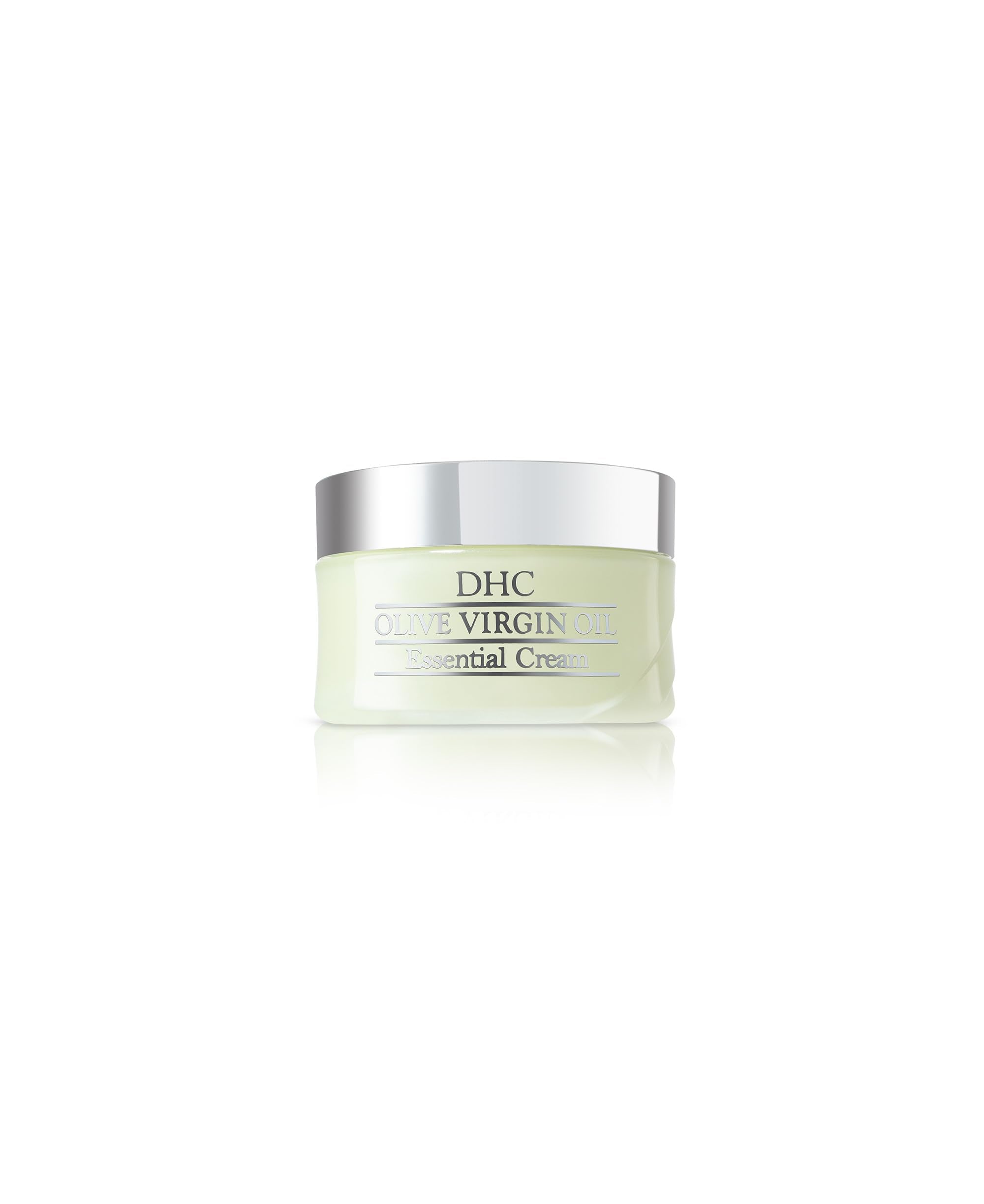 DHC Olive Virgin Oil Essential Cream, ultra-rich skin moisturizer in 1.7 oz jar, nourishing and hydrating for dry skin.