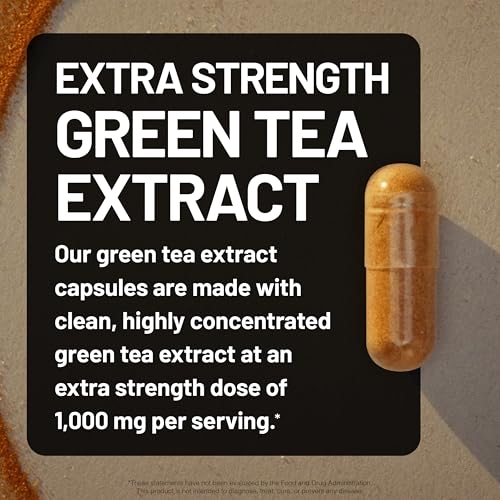 NatureWise Green Tea Extract Capsules 1000 mg - 50% EGCG & 98% - Product Imagery