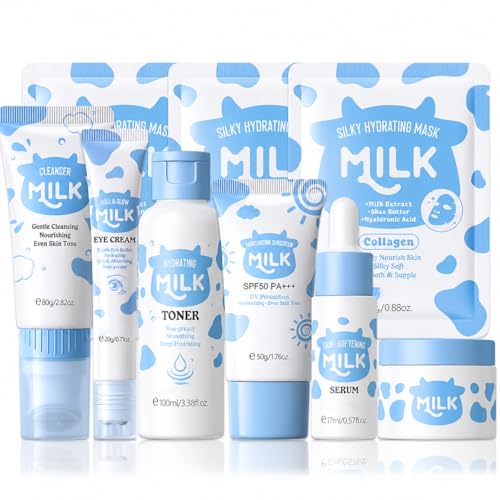 Milk Skincare Set For Women & Girls, Hydrating Milk Skin Care - Product Imagery