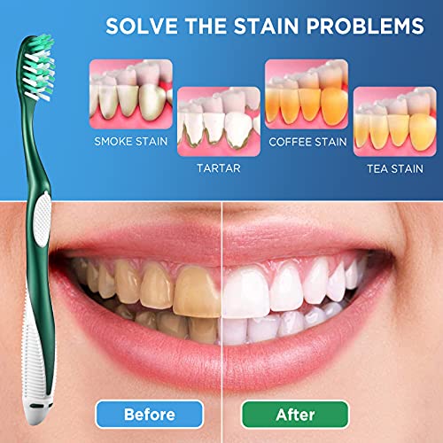 Fremouth Extra Firm Toothbrushes for Adults, Extra Hard - Product Imagery