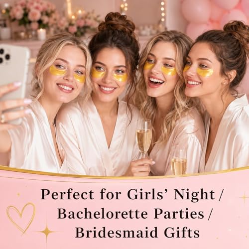 30 Pairs Eye Masks & Lip Masks, 24K Gold Under Eye Patches for - Product Imagery