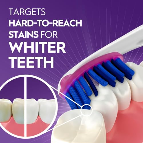 Oral-B 3D White Deep Stain Remover toothbrushes, 6 Count - Product Imagery