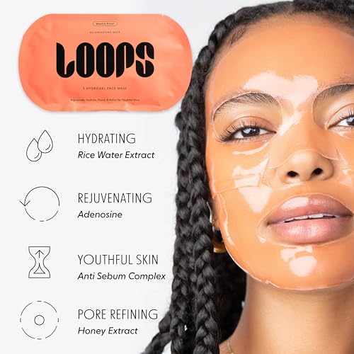 LOOPS Variety Loop Kit - Hydrogel Korean Face Masks, 5 Masks - Product Imagery