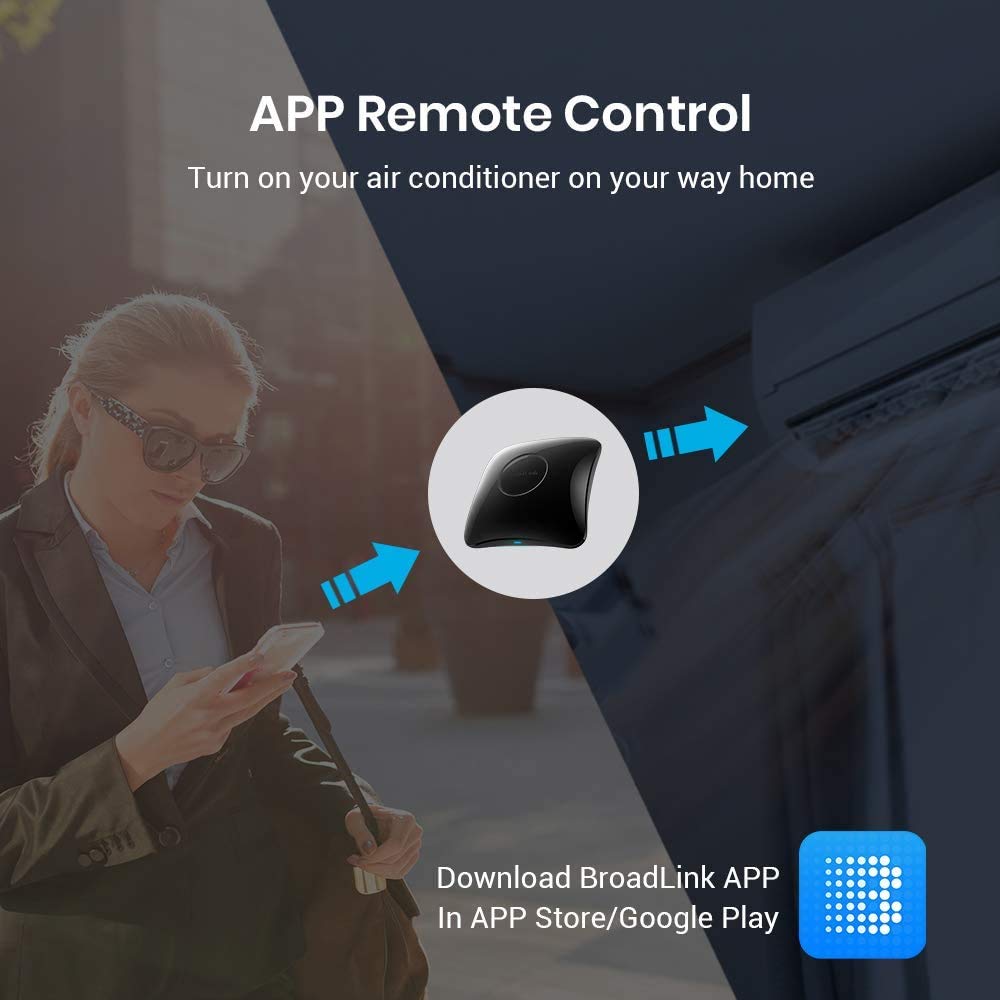 BroadLink RM4 Pro S IR RF Hub, Temp Humidity Sensor Cable 2.4G Wi-Fi – alternate angle