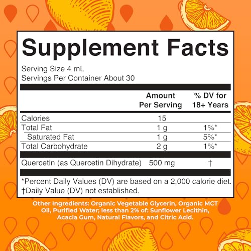 MaryRuth's Quercetin Liquid Drops, Sugar Free, 4 Fl Oz, - Product Imagery