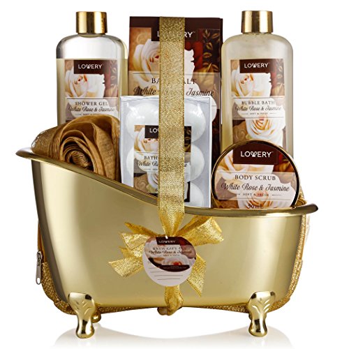 Gifts for Women Home Spa Gift Basket Luxury 13pc Bath Body - LOVERY Official Imagery - 1