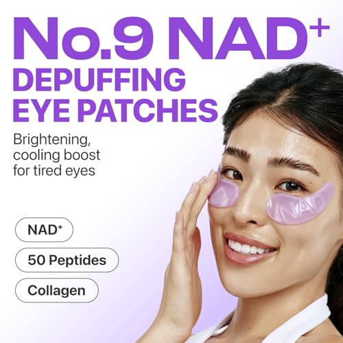 numbuzin No.9 Eye Patches, NAD+ Collagen Jelly Eye Masks with - Product Imagery