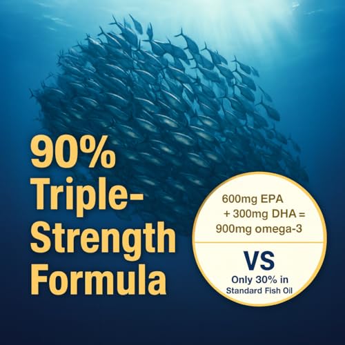 LOVITA Omega-3 Fish Oil 2000 mg, Triglyceride rTG, 120 Mini - Product Imagery
