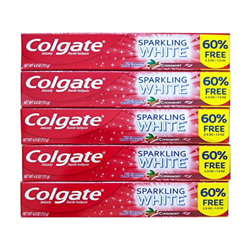 Colgate Cinnamint Fluoride Toothpaste with Cinnamon and Natural - Product Imagery