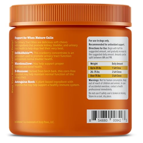 Zesty Paws Cranberry Supplement for Dogs - Bacon, 90 Ct - Product Imagery