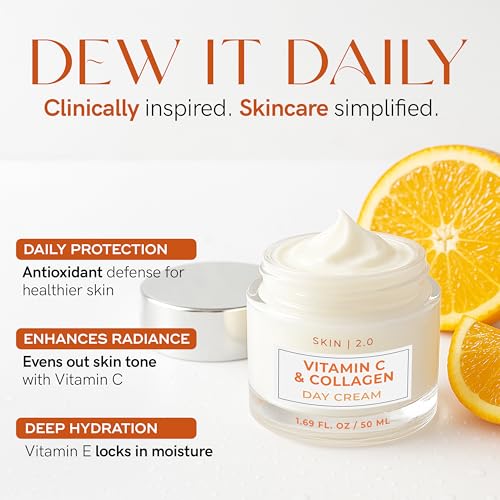 Skin 2.0 Vitamin C & Collagen Face Moisturizer - Dermatologist - Product Imagery