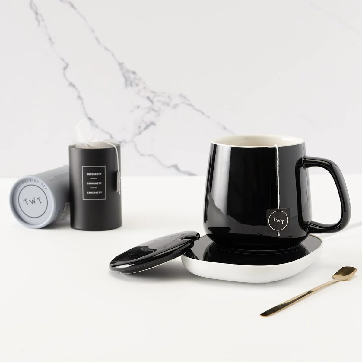 Luxury Tea Gift Set with Mug Warmer Premium Tea Collection - HomeWetBar Official Imagery - 6