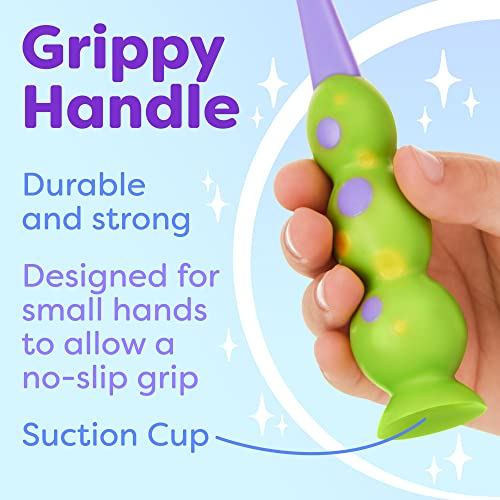 Kids Toothbrush 4 Pack - Soft Bristles with Suction Cup - - Product Imagery