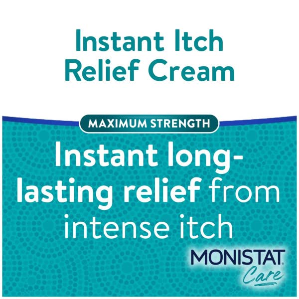 Monistat Care Instant Itch Relief Cream | Max Strength | Cools & - Product Imagery