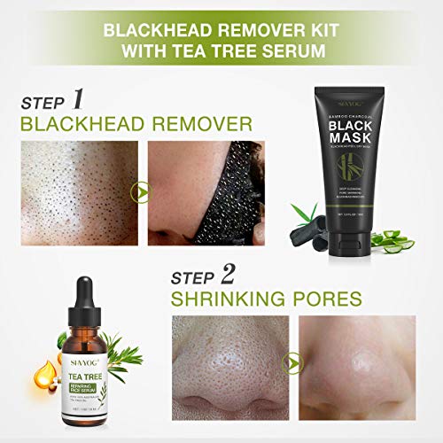 Blackhead Peel Off Face Mask, SHVYOG 3-in-1 Blackhead Remover - Product Imagery