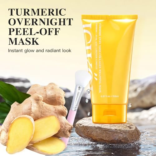 Turmeric Collagen Night Wrapping Mask 5.07 oz (2x Standard Size) - Product Imagery