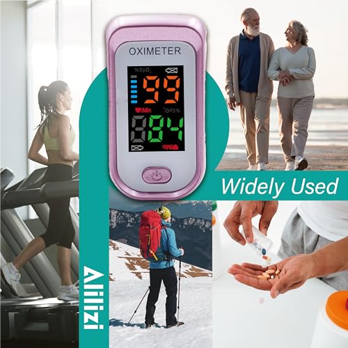 Pulse Oximeter Fingertip, Pulse Oximeter and Oxygen Monitor with - Product Imagery