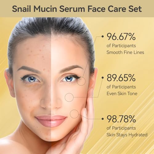 Skin Care Set, Face Snail Revitalizing Skin Care Sets & Kits, - Product Imagery