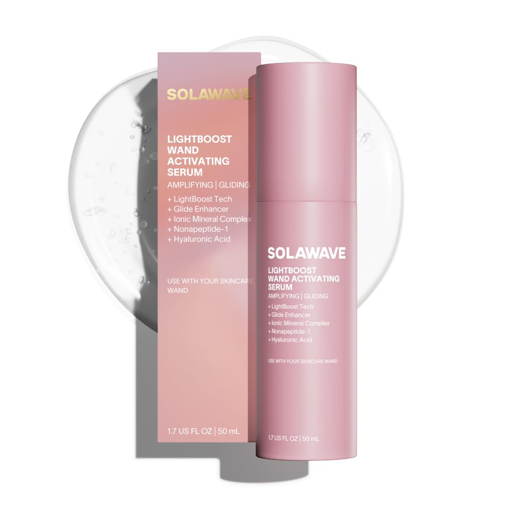 Solawave LightBoost Red Light Therapy Wand Activating Serum, - Product Imagery