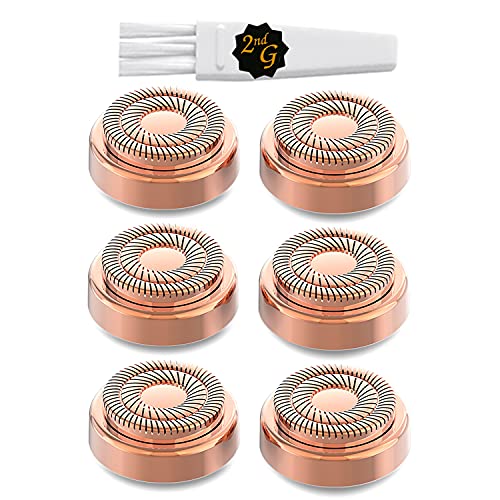 tuokiy Replacement Heads for Flawless Gen 2, Double Ring, 6-Pack