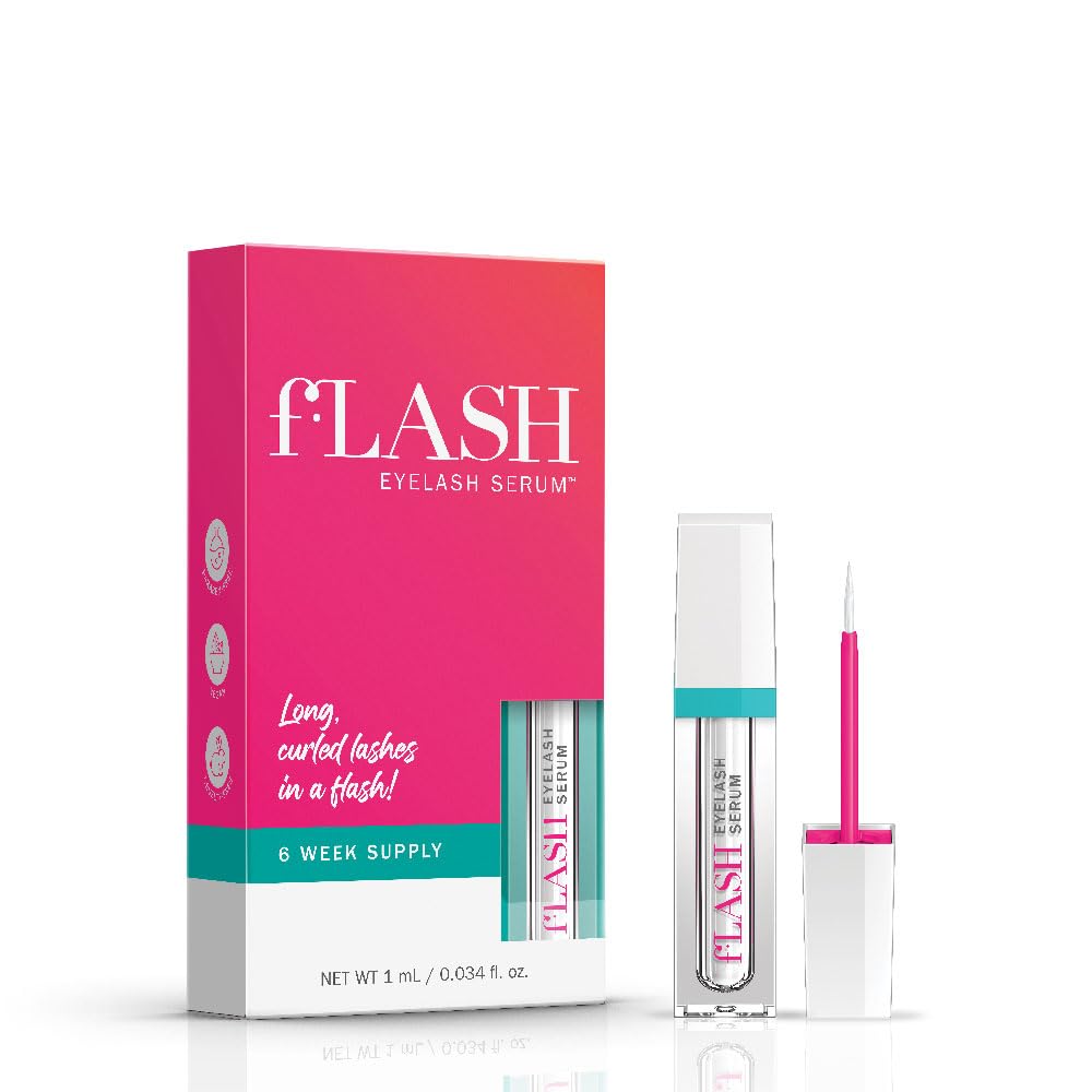 FLASHSERUM fLASH Eyelash Serum Mini for Long-Looking Natural Lashes - Enhances & Strengthens, Safe & Effective Formula f