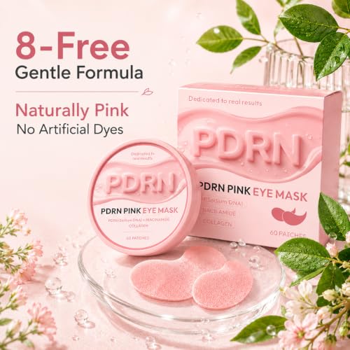 PDRN Under Eye Patches for Puffy Eyes and Dark Circles 60 Count - Product Imagery