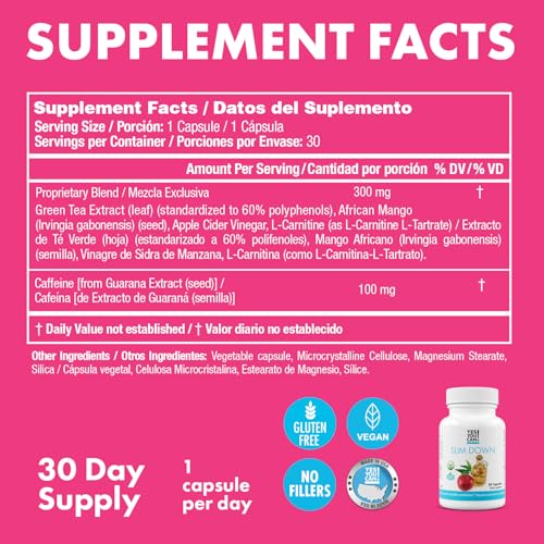 Yes You Can! Slim Down Dietary Supplement, 900 Capsules, 30 - Product Imagery