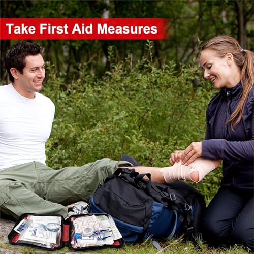 First Aid Kit 300PCS Car Home Camping Essentials Red 1st Aid - Product Imagery