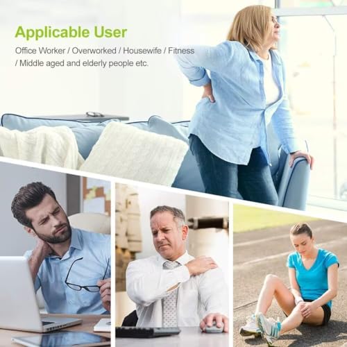 AUVON Dual Channel TENS Unit Muscle Stimulator Machine with 20 - Product Imagery