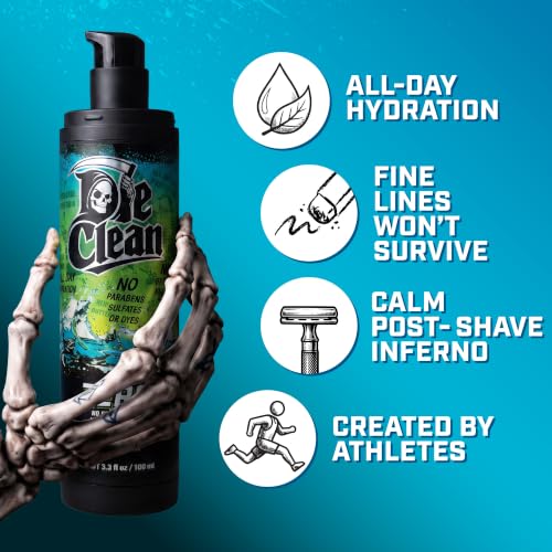 Zero Mens Face Moisturizer, Unscented Face Lotion for Dry Skin - Product Imagery