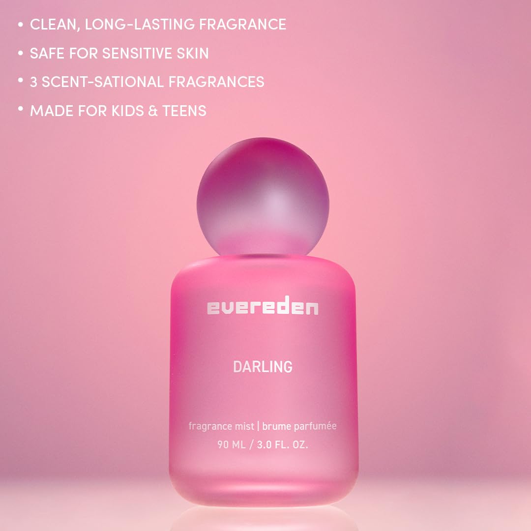 Evereden Darling Hair & Body Fragrance Mist + Tinted Lip Oil Set, Teens – product photo (Children's)