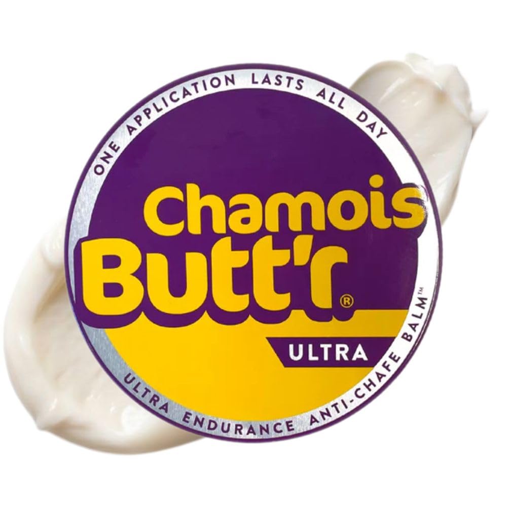 Chamois Butt'r Ultra Anti-Chafe Balm 5 oz jar, a skin protectant for reducing chafing during physical activities.
