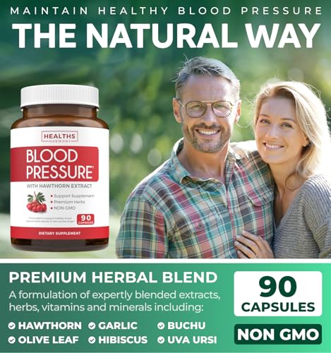 Blood Pressure Support Supplement (NON-GMO) Premium Natural - Product Imagery