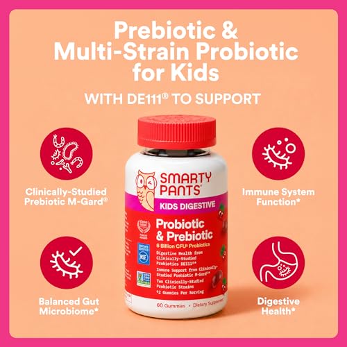 SmartyPants Kids Probiotic & Prebiotic Gummies for Digestive - Product Imagery